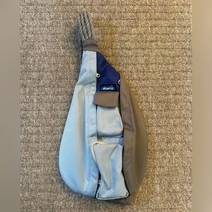 Kavu Rope Sling bag light blue, grey, royal blue